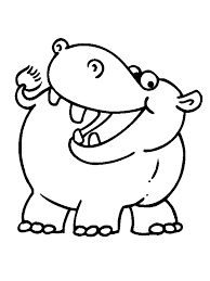Baby hippos are born under water and have to swim to the land to breathe for the first time. Zoo Animal Coloring Pages Hippo Coloring4free Coloring4free Com