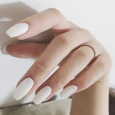 Blackout matte • press on nails/stick on nails/glue on nails/fake nails/false nails/black nails/matte nails/matte black nails/acrylic nails nailedbykatielou. Amazon Com Fstrend White Frosted 24pcs False Nails Matte Full Cover Medium Ballerina Square Coffin Natural Fashion Acrylic Fake Nail For Women And Girls Beauty
