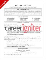 Executive Assistant Resume Sample Executive Assistant Job Resume Cover Letter For Resume