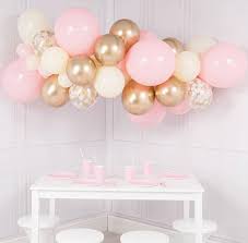 Light Pink And Gold Balloon Garland Kit Dyi 56 Piece Set Etsy Pink Baby Shower Pink Balloons Gold And Pink Balloons