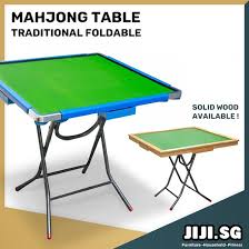 Mini mahjong set with folding mahjong table portable mah jong game set for family leisure time indoor entertainment accessories. Quube Foldable Mahjong Table Folding Table Traditional Mahjong Table L Furniture Deco