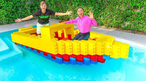 built a giant $10,000 lego boat
