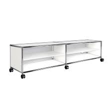 Die klare linienführung des möbeldesigns erfindet. Usm Haller Tv Hi Fi Sideboard H 43cm Ambientedirect
