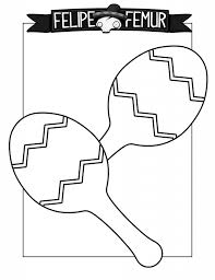 Maracas Coloring Sheet Coloring Sheets Coloring For Kids Halloween Activities