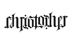 Make christopher male name tattoo. Christopher Ambigram Tattoo Stencil