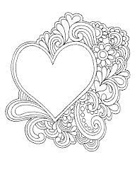 The spruce / wenjia tang take a break and have some fun with this collection of free, printable co. Coloring Pages Of Hearts And Flowers Activity Shelter