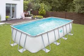 Im ersten teil unserer seite finden sie einen vergleich der besten rechteckigen pools. Elite Frame Pool Hellgrau Rechteckig Kaufland De