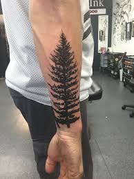 Forest Pine Tree Tattoo Tree Tattoo Forearm Tree Tattoo Men Pine Tattoo
