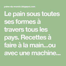 Epingle Sur Recette Pain Machine
