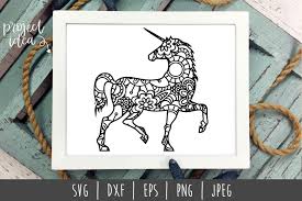 Download Unicorn Mandala Zentangle Graphic By Savoringsurprises Creative Fabrica