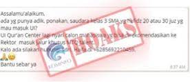 Untuk skema penerimaan ui, ini memang cukup beragam, terutama khusus untuk ui, tahun sebelumnya, jalur yang satu ini hanya diperuntukkan pada program s1 reguler saja. Kementerian Komunikasi Dan Informatika