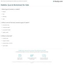 Zoe samuel 6 min quiz sewing is one of those skills that is deemed to be very. Rabbits Quiz Worksheet For Kids Study Com