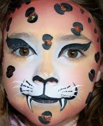 Schminkvorlage Leopard Gesicht Karneval Make Up Makeup Leopard Fasching Leopard Schminken Schminkvorlagen Gesichtsbemalung