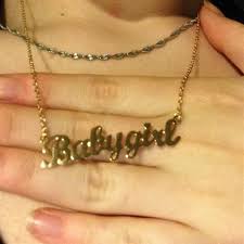 Baby Girl Necklace Personalized Babygirl Necklace Custom Name Letter Pendants Stainless Steel Birthday Gift Girlfriend Jewelry Customized Necklaces Aliexpress