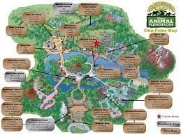 Animal Kingdom Pressed Pennies Map Disney World Parks Disney World Trip Disney World Vacation