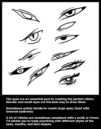 To draw the anime eyes closed, just imagine the upper eyelid going down and rotating. How To Draw Villains Step By Step Drawing Guide By Dawn Dragoart Com