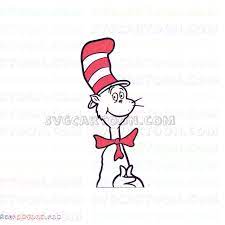 Face Dr Seuss The Cat In The Hat Svg Dxf Eps Pdf Png Poster Prints Seuss Card Design