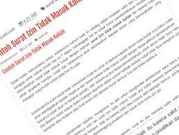 Contoh surat izin tidak kerja alasan sakit. Contoh Surat Izin Mahasiswa Untuk Dosen Contoh Seputar Surat