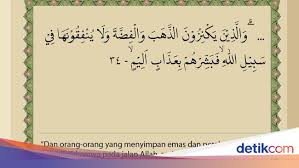 Recite quran in arabic with english transliteration. Surat At Taubah Ayat 34 Peringatan Bagi Yang Lalai Berzakat