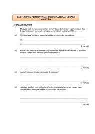 Demokrasi parlementer dianggap gagal karena tidak sesuai dengan kepribadian bangsa indonesia yang dijiwai semangat gotong royong. Soalan Struktur Bab 7 Flip Ebook Pages 1 5 Anyflip Anyflip