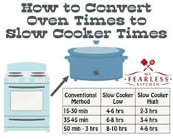 How To Convert Oven Times To Slow Cooker Times My Fearless