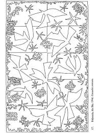 Color Your Own Matisse Paintings Plynesia The Sky 1946 Gouache Cutouts Coloring Page Oiseaux A Colorier Coloriage Art Plastique