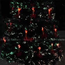 5ft Led Fibre Optic Christmas Tree Pre Lit Xmas Decoration With Candle Bow Walmart Com Walmart Com