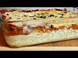 Creamy Cheesy Spaghetti Bake Recipe Easy Pasta Bake Idea Youtube Easy Baking Recipes Pasta Bake Easy Cheesy Spaghetti