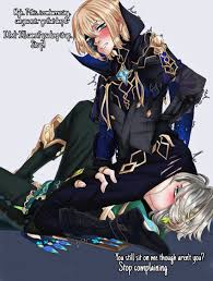 Rule 34 - 2boys Al-haitham Blonde Hair Blush Dainsleif (genshin Impact)  Dialogue Facesitting Gay Genshin Impact Madmancomedy Male Facesitting Male  Only Rimming Text Yaoi | 7168535