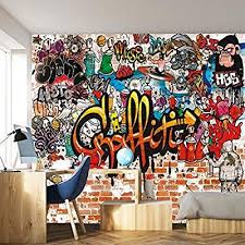 Tapete teenager / things teens do and quotes of different stuffies. Livingdecoration Fototapete Graffiti 366 X 254 Cm Kinderzimmer Steinwand Bunt Jungen Graf Fototapete Graffiti Jugendschlafzimmer Junge Graffiti Fur Die Wohnung
