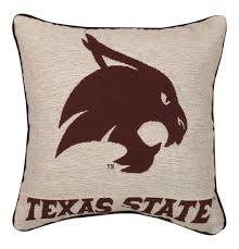 Beautiful, decorative texas throw pillow for any texan's home. Buy Ncaa Texas State University Bobcats Mascot Logo Tapestry Throw Pillow 17 X 17 In Cheap Price On Alibaba Com