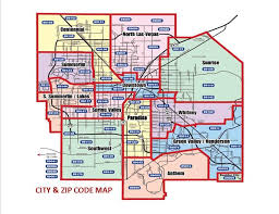 Las Vegas City And Zip Map Final Las Vegas City Las Vegas Zip Code Map