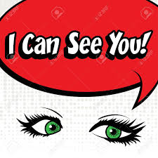 Word see you, hand drawn comic speech bubble template, isolated #3131882. Pop Art Eyes With I Can See You Typography Royalty Free Cliparts Vectors And Stock Illustration Image 53503691