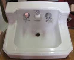 Standard Shelfback Trim Vintage Bathroom Sinks Sink Faucet Parts