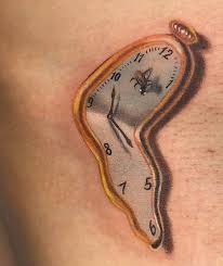 Buy melting clocks canvas prints designed by millions of independent artists from all over the world. Living Art Gallery On Instagram Closeup Of A Melting Clock Tattoo By Monte Livingston Livingartgallery Monte Clock Tattoo Watch Tattoos Body Art Tattoos