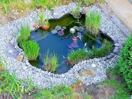 Teich Mit Kies Diy Teich Garten Kies