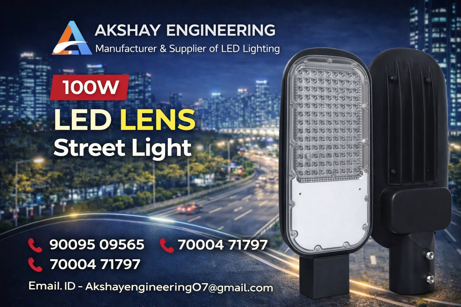 100W LED Lens Street Light | Outdoor LED LIGHTING product image