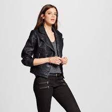 Women S Faux Leather Moto Jacket Mossimo Womens Faux Leather Moto Jacket Faux Leather Moto Jacket What To Wear Fall