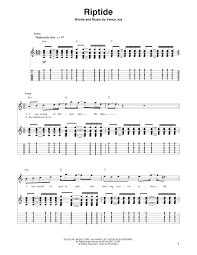 2900 classical guitar tabs in plain text format arranged alphabetically by composer. Riptide By Vance Joy Guitar Tab Play Along Guitar Instructor