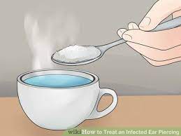 How To Treat An Infected Ear Piercing Infected Ear Piercing Ear Piercing Care Ear Piercings