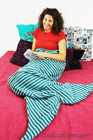 Make your girls' mermaid dream come true. Sea Snuggler Mermaid Tail Blanket Sewing Pattern Cucicucicoo