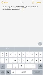 Click the done button to get back to your document default screen. This Tweak Adds A Character Counter To The Top Of The Notes App