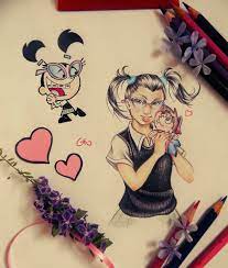 Tootie, in Anime Style - Fairly Odd Parents - by Gabriel Roberto | Fairly  odd parents, Odd parents, Cartoon drawings