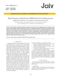 The assessable annual cash benefit for the use of a company car is calculated at 30% of the original market value of the car. Pdf Radio Frequency Identification Rfid Based Car Parking System