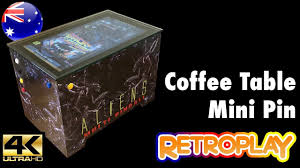 The head has been removed, and the resulting hole covered up with a sheet of metal. Alien Themed Coffee Table Mini Pinball Machine By Retroplay Australia Youtube