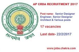Andhra Pradesh Crda Recruitment 2019 Design Engineer Manager Job Vacancies Engineering Design Recruitment Job