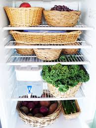 Refrigerator Of Baskets Zero Waste Kitchen Plastic Free Kitchen Smart Fridge