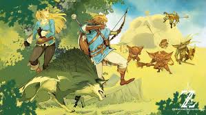 Breath Of The Wild Fighting The Bokoblin By Heavymetalhanzo Deviantart Com On Deviantart The Legend Of Zelda Zelda Ilustraciones