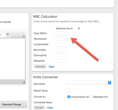 Absolute White Blood Cell Count Conversion Optimal Dx