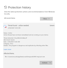 What Do I Do Next Windows Security Center Isn T Able To Remove Quarantine Or Take Any Steps Antivirus